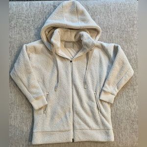 Athleta Sherpa heavy fleece zip up hoodie jacket